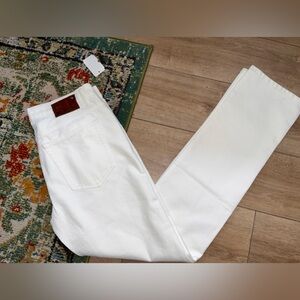 NWT DL1961 Nick Slim Jeans Mens Sz 34x34 Ivory Straight Cotton Blend Pants $99